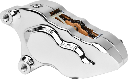 4 Piston Front Caliper L/H Chrome W/ 11.8" Rotor