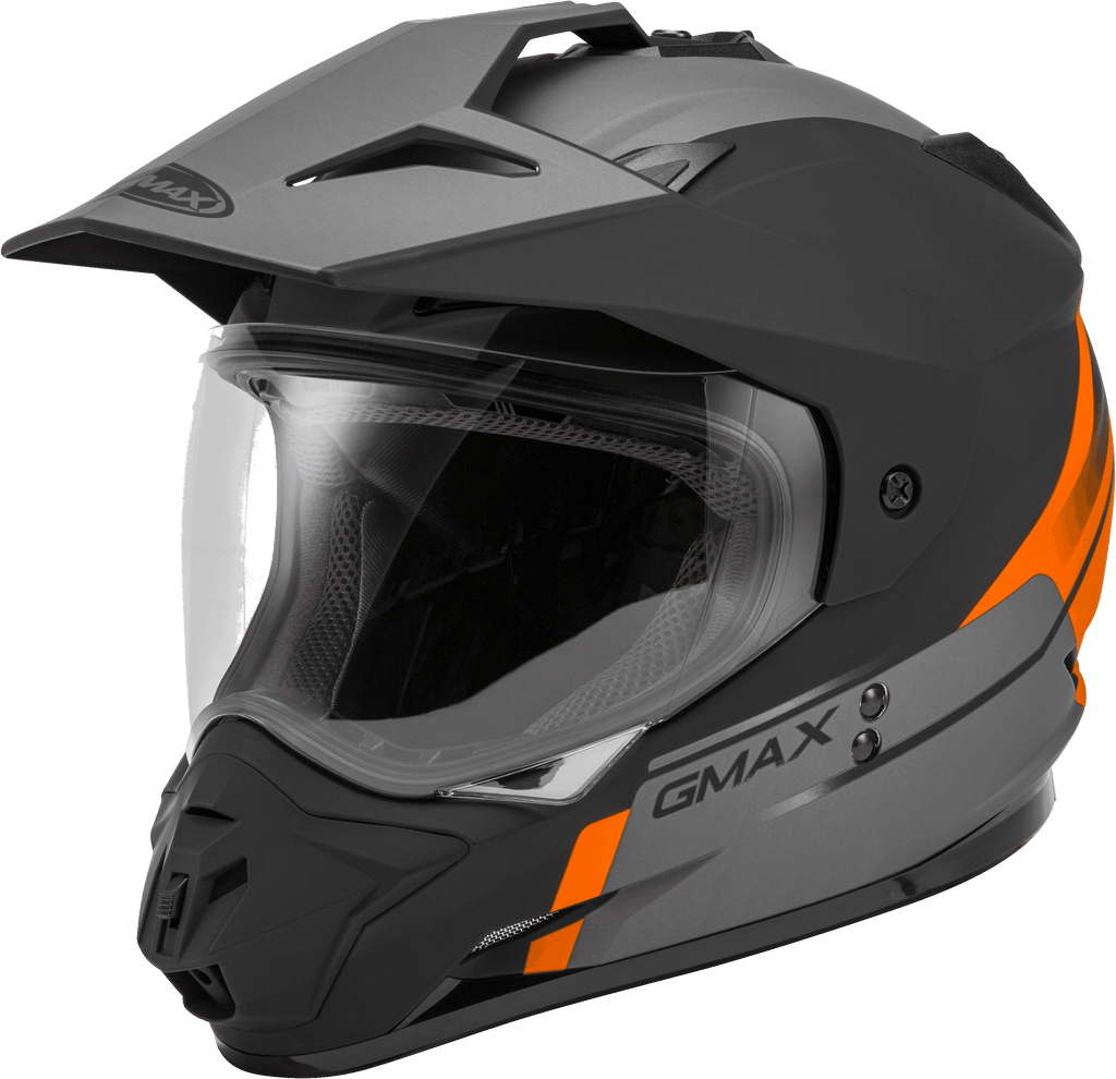 Gm 11 Dual Sport Scud Helmet Matte Black/Orange/Grey Sm