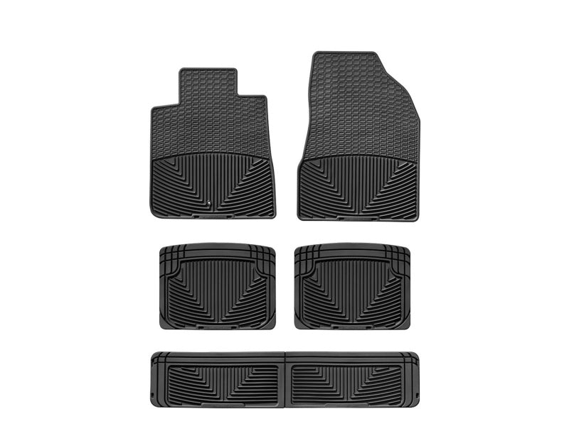 WeatherTech 07-09 Saturn Outlook Front/Rear/and Rear Rubber Mats - Black