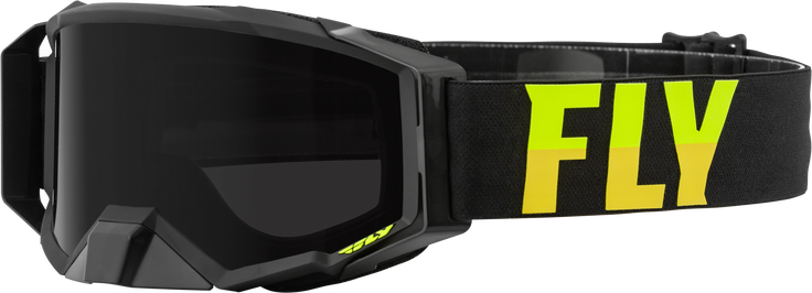 Zone Pro W/C Goggle Blk/Hi Vis W/Dark Smoke Polar Hydro Lens