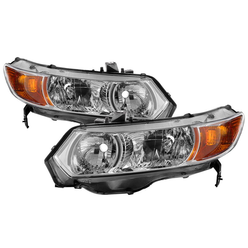 xTune Honda Civic 06-11 2dr Coupe OEM Style Headlights - Chrome HD-JH-HC06-2DR-AM-C