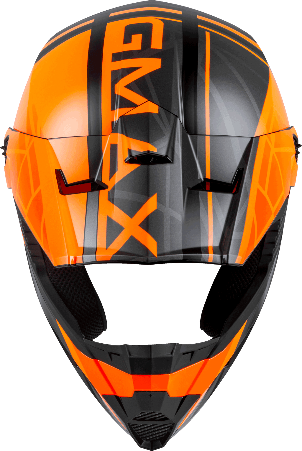 Mx 46 Off Road Mega Helmet Black/Orange/Silver Xs