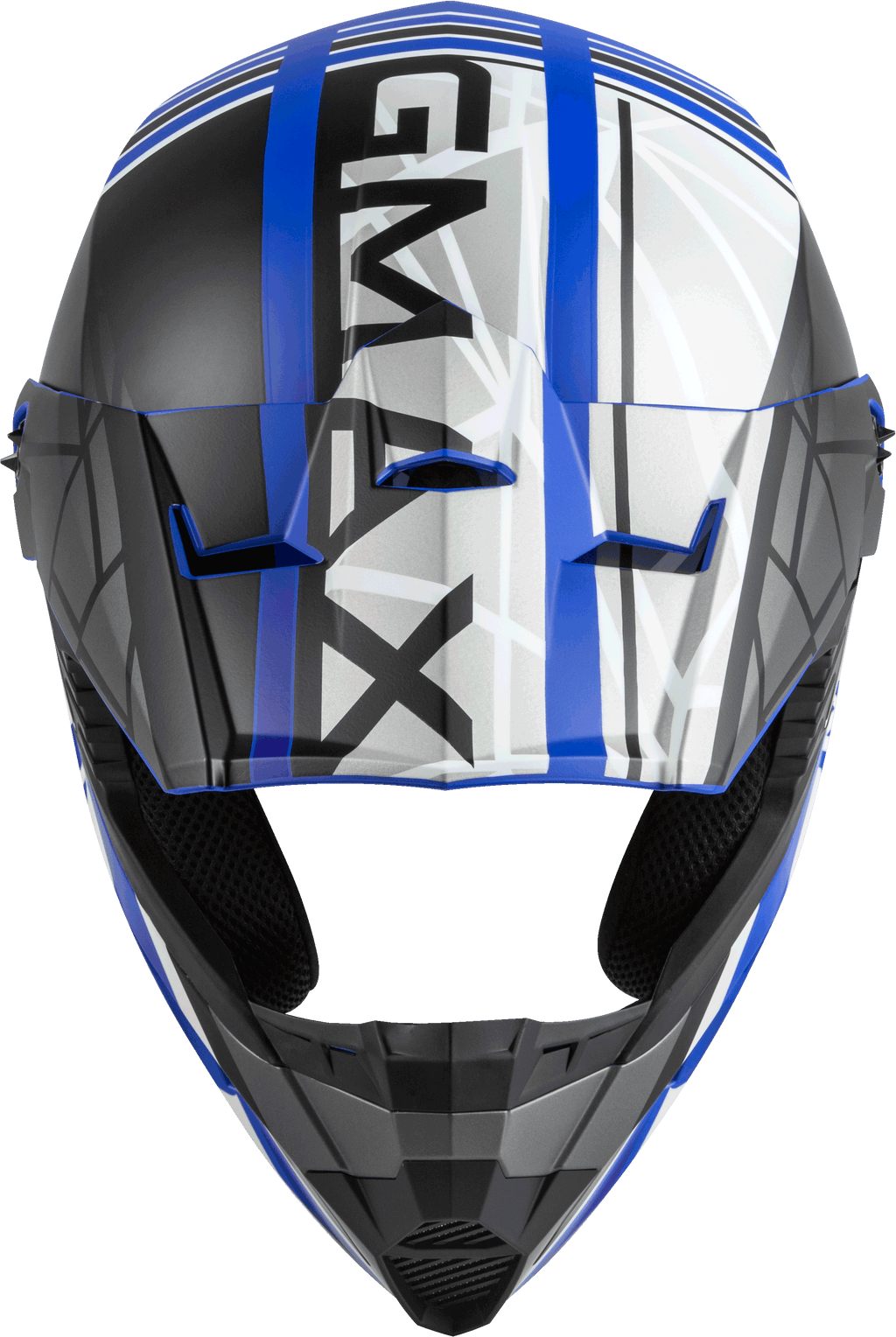 Youth Mx 46y Off Road Mega Helmet Matte Blue/Blk/White Yl