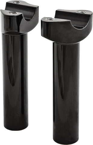 H Bar Risers 5 1/2"  Straight Black