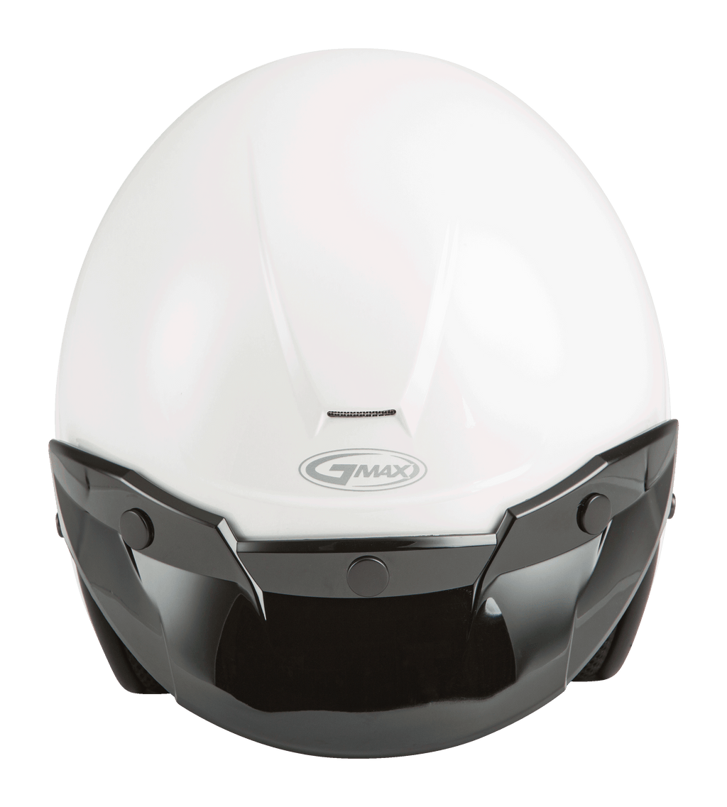 Of 2 Open Face Helmet White Md