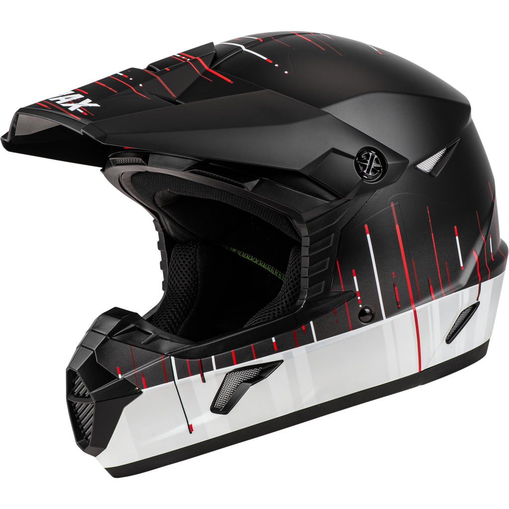 Youth Mx 46y Frequency Offroad Helmet Matte Black/White Ym