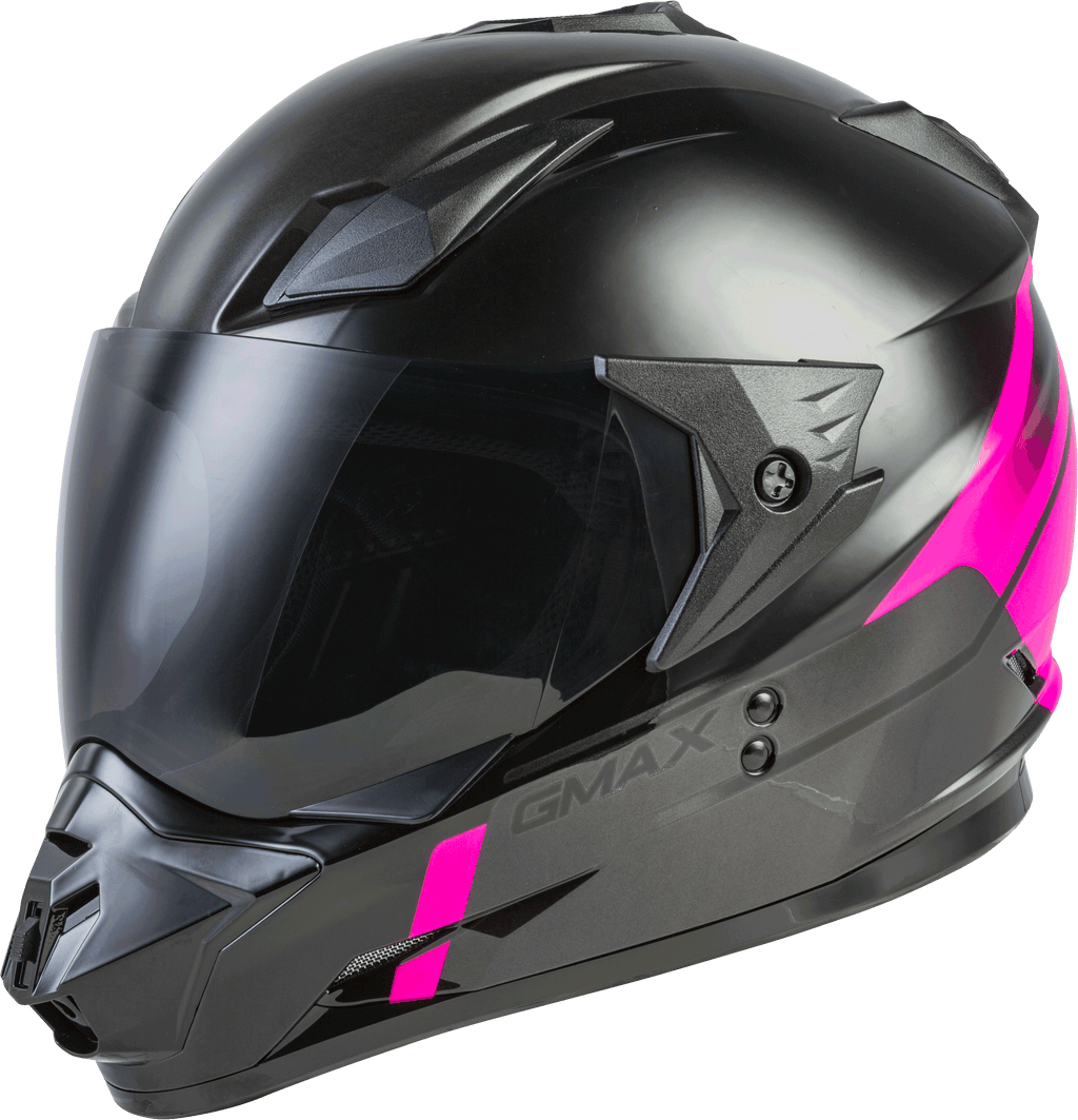 Gm 11 Dual Sport Scud Helmet Black/Pink/Grey Sm