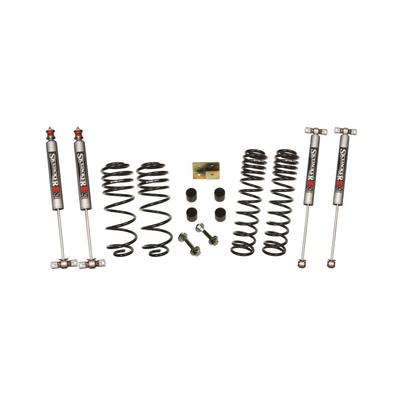 Skyjacker Wrangler TJ/LJ 2.5in Dual Rate Long Travel Front & Rear Kit w/ M95 Monotube Shocks