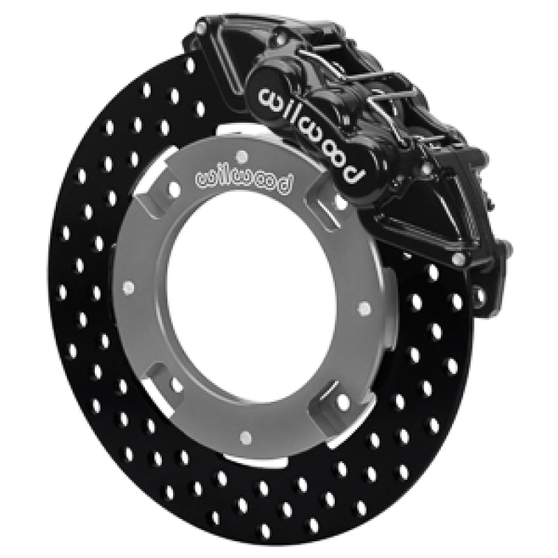 Wilwood 17-21 Can-Am X3RS Black Front Kit 11.25in - Drilled Rotors