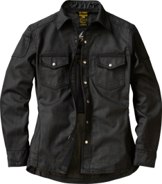 Covert Womens Wax Riding Shirt Black Lg