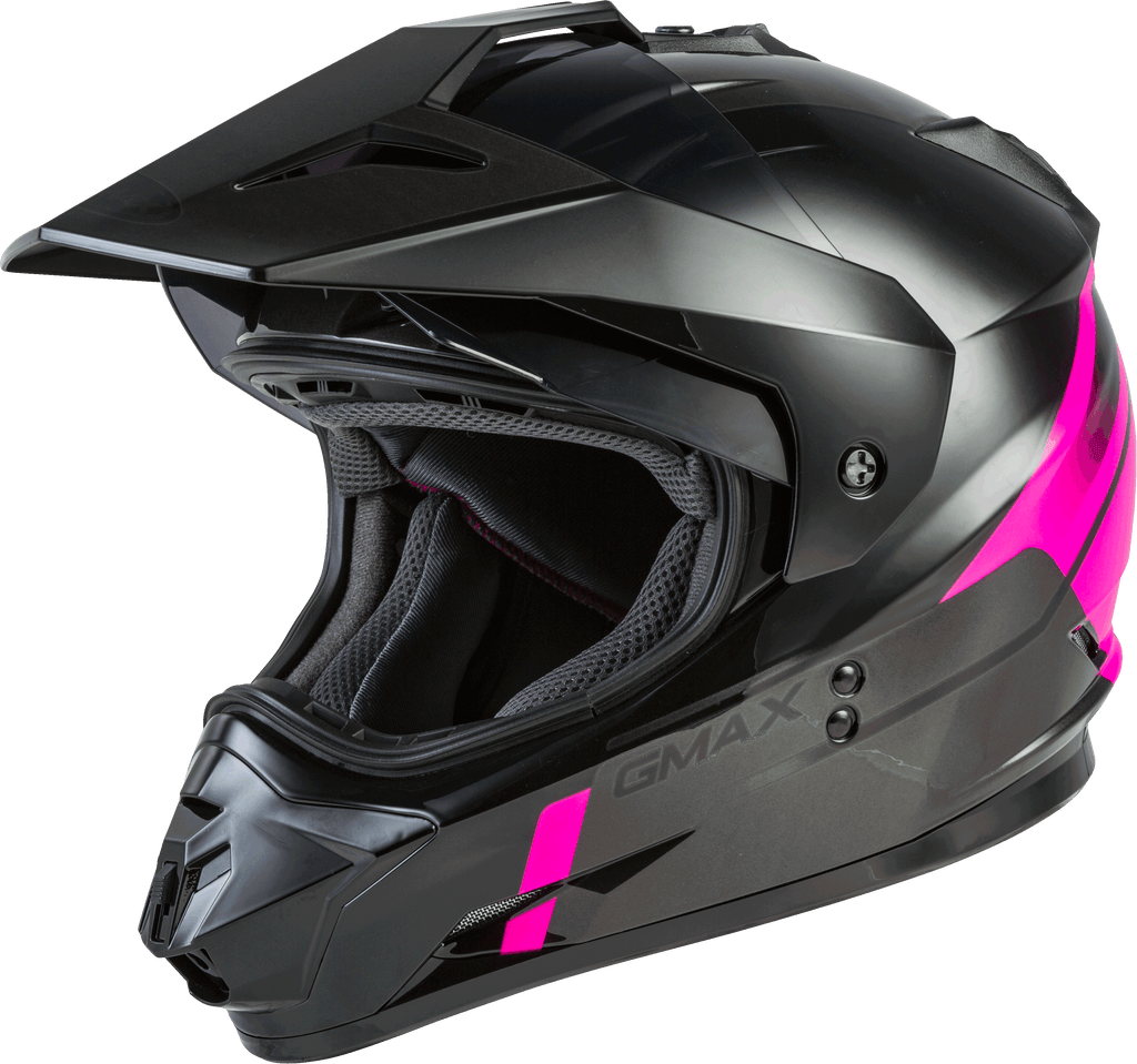 Gm 11 Dual Sport Scud Helmet Black/Pink/Grey Sm