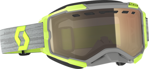 Fury Goggle Snow Cross Ls Gry/Ylw W/Bronze Chrome