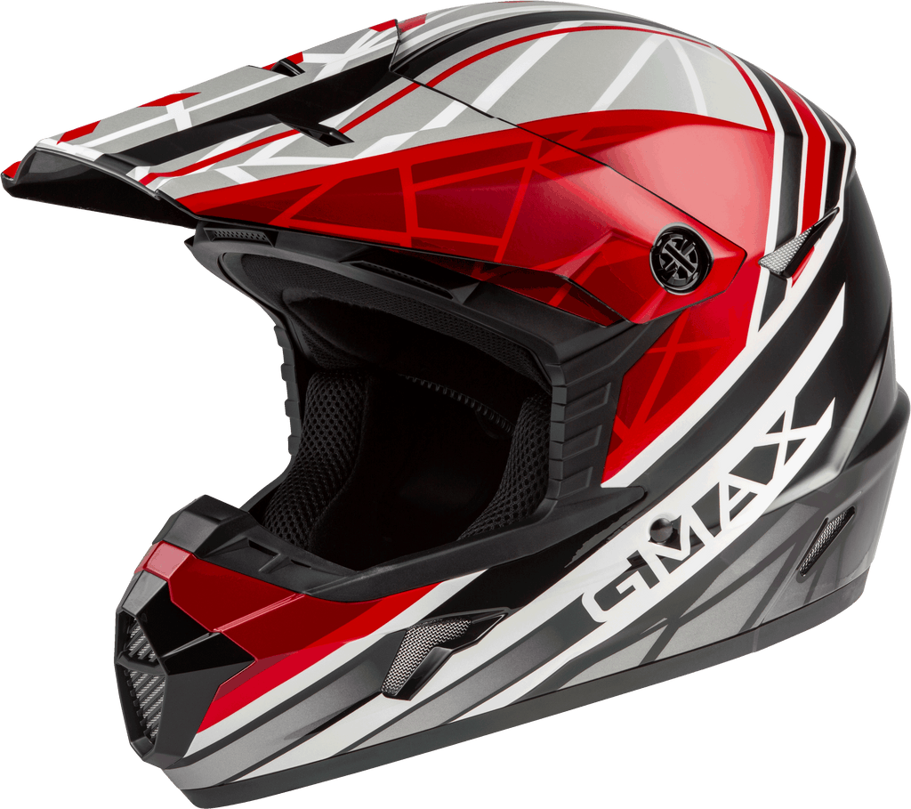 Youth Mx 46y Off Road Mega Helmet Black/Red/White Ym