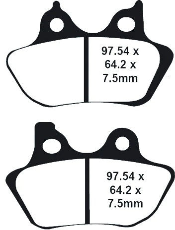 Profiled Brake Pad X+ Fr/Rr `00 07 Except 200 Mm Tire