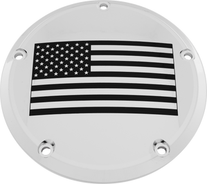 7   Tc Derby Cover American Flag Chrome