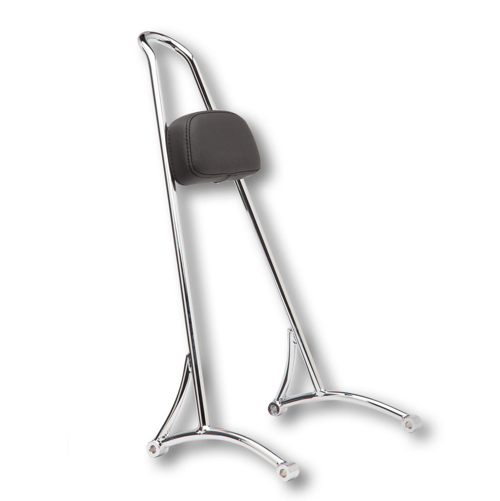 Tall Sissy Bar W/ Pad Chrome Dyna 06 17