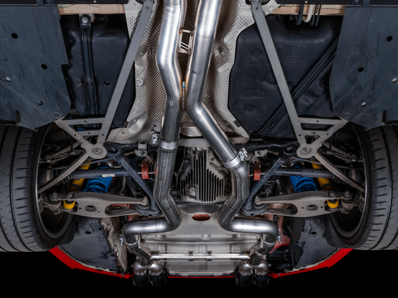 AWE Tuning BMW F8X M3/M4  Track Edition Catback Exhaust - Chrome Silver Tips