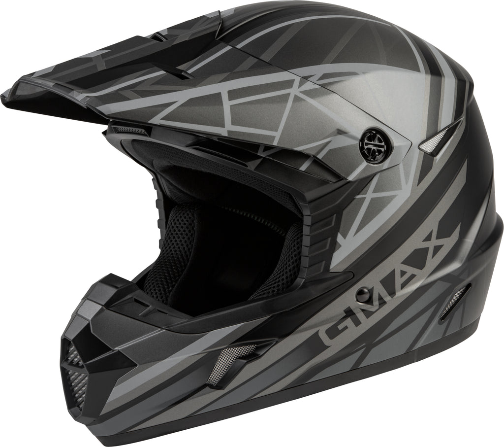 Mx 46 Off Road Mega Helmet Matte Black/Grey Md