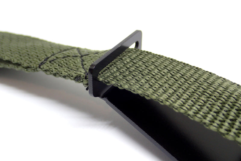 BuiltRight Industries 09-14 Ford F-150 SuperCrew Rear Seat Release - Olive Strap