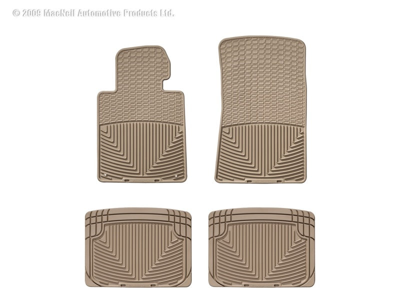 WeatherTech 77-88 Porsche 924 Front and Rear Rubber Mats - Tan