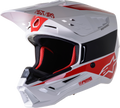S M5 Bond Helmet White/Red Glossy Xs