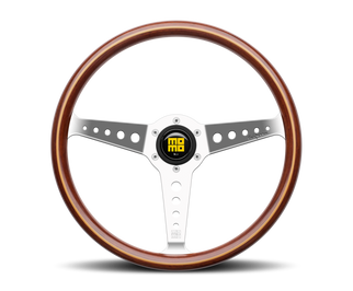 Momo California Wood Steering Wheel 360 mm - Mahogany Wood/Pol Spokes