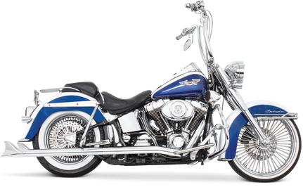 Sharktail Duals Chrome 2.5"Odx32" `97 06 Softail