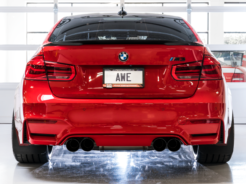 AWE Tuning BMW F8X M3/M4  Track Edition Catback Exhaust - Chrome Silver Tips