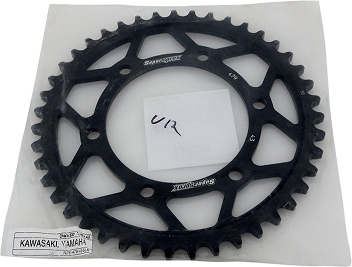 Rear Sprocket Steel 43t 530 Blk Yam