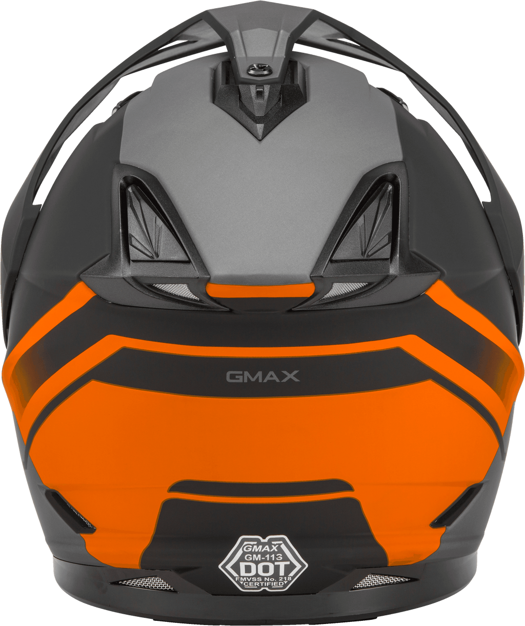 Gm 11 Dual Sport Scud Helmet Matte Black/Orange/Grey Sm