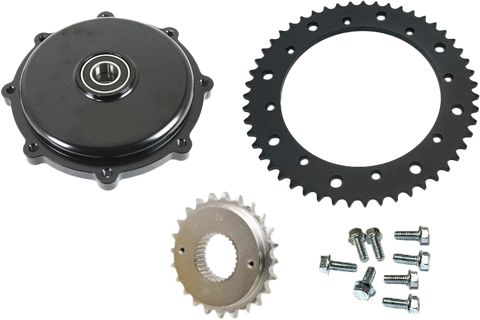 Cush Drive Chain Conv Kit Black `09 16 Flh/Flt