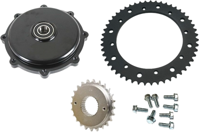 Cush Drive Chain Conv Kit Black `09 16 Flh/Flt