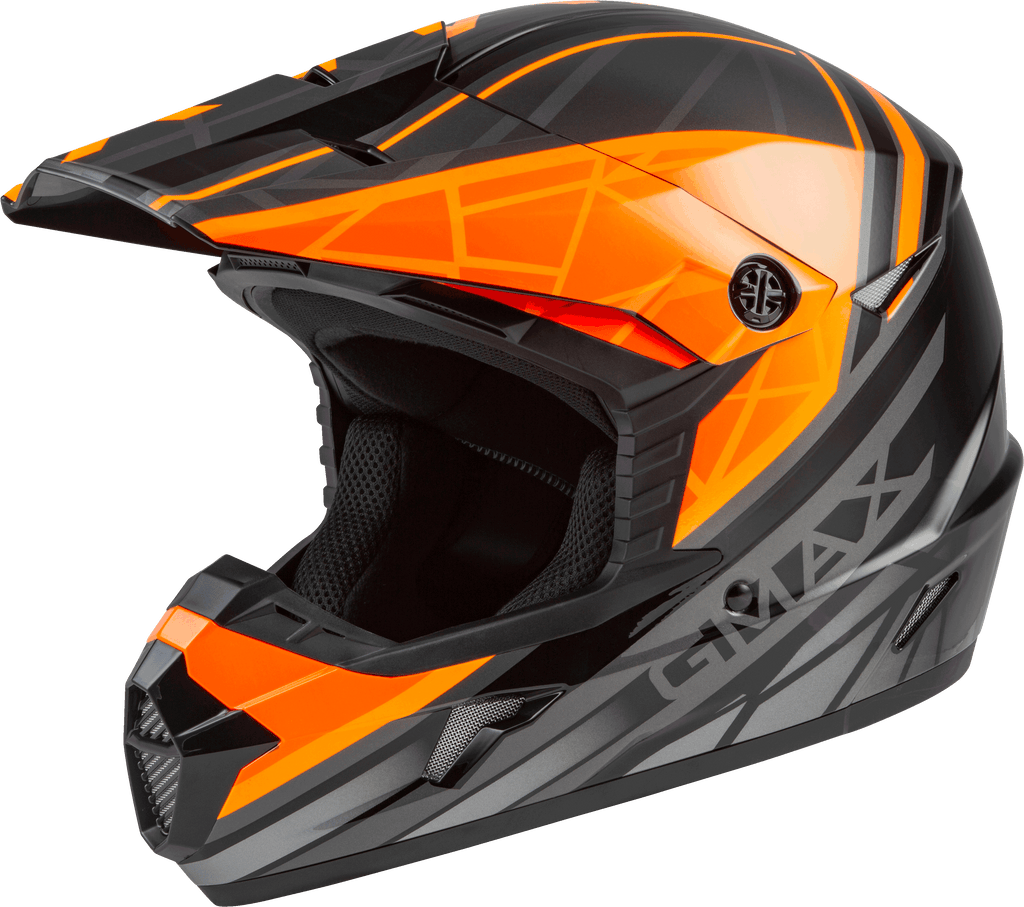 Mx 46 Off Road Mega Helmet Black/Orange/Silver Xs