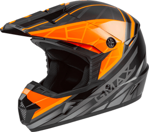 Youth Mx 46y Off Road Mega Helmet Black/Orange/Silver Ym