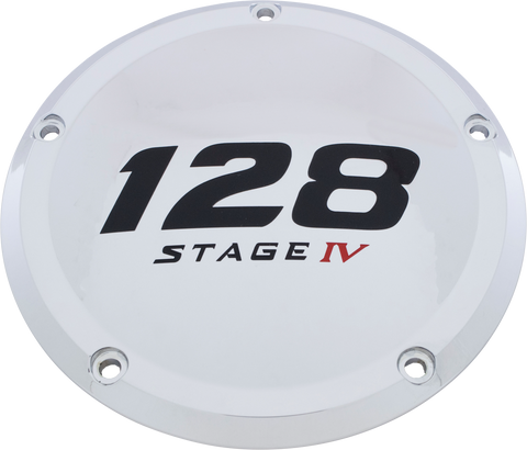 7  M8 Flt/Flh Derby Cover 128 Stage Iv Chrome