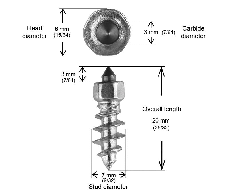 18mm Standard Screw Studs Qty 200