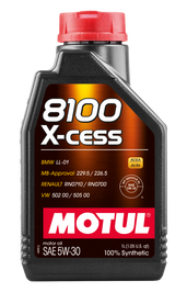 Motul Synthetic Engine Oil 8100 5W30 X-CESS 1L - Case of 12