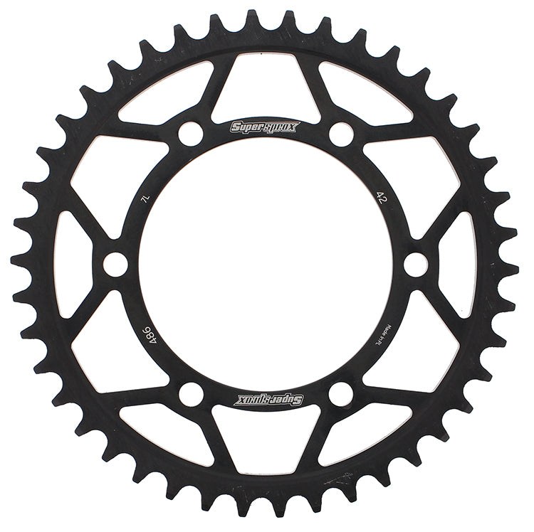 Rear Sprocket Steel 42t 520 Blk Hon/Kaw