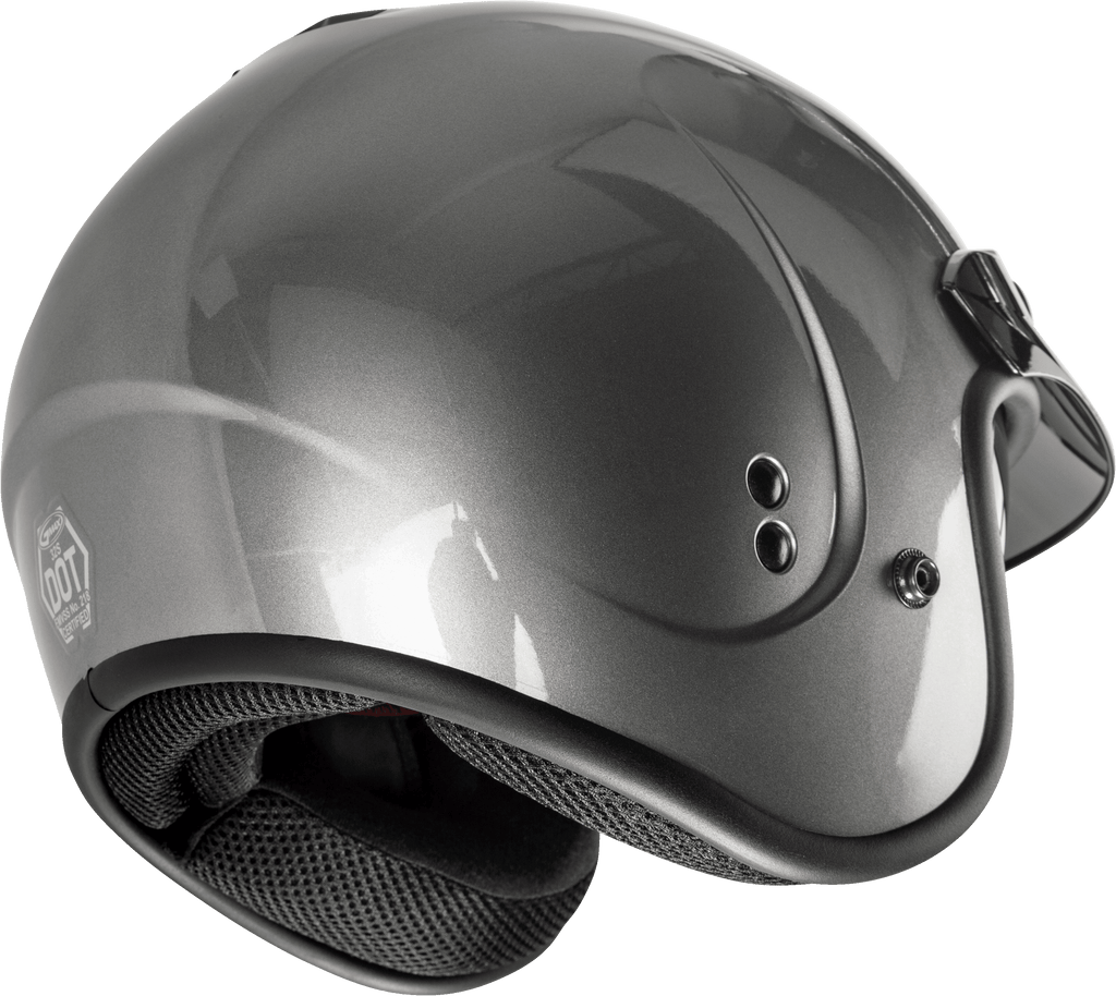 Gm 32 Open Face Helmet Titanium Md