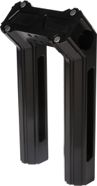 H/D Billet Risers 8" Black Kickback