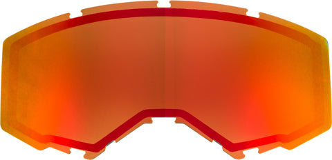 Dual Lens W/O Vents Adult Red Mirror/Brown