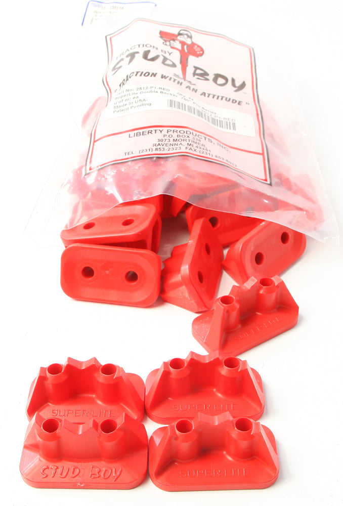 Super Lite Pro Series Double Backers .75" 24/Pk Red