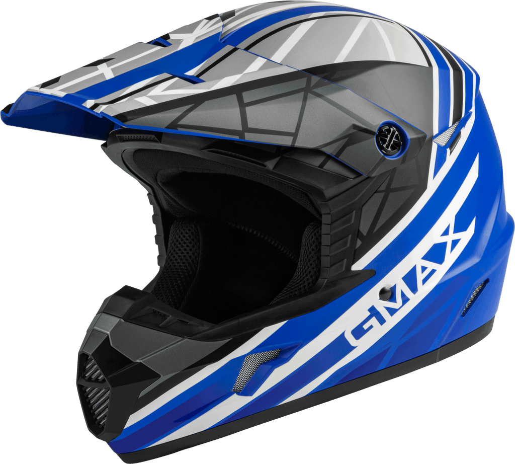 Mx 46 Off Road Mega Helmet Matte Blue/Black/White Xs