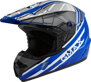 Mx 46 Off Road Mega Helmet Matte Blue/Black/White Md