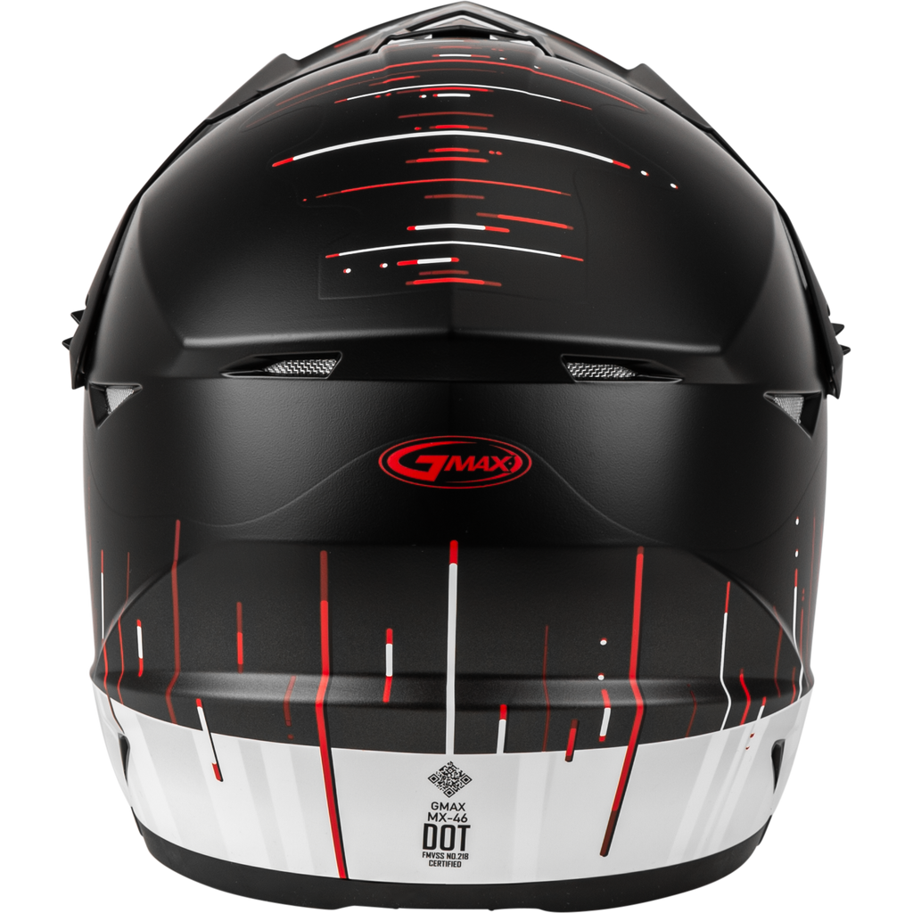 Mx 46 Frequency Off Road Helmet Matte Black/White Lg