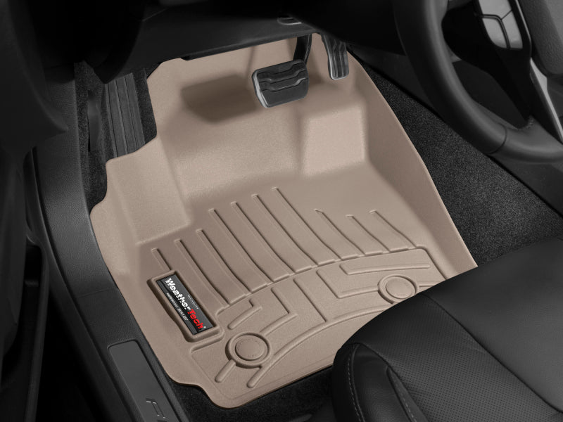 WeatherTech 03-11 Volvo XC90 Front/Rear/and Rear Floorliners - Tan