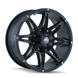 Mayhem 8090 Rampage 17x9 / 5x114.3 BP / 18mm Offset / 87mm Hub Matte Black Wheel