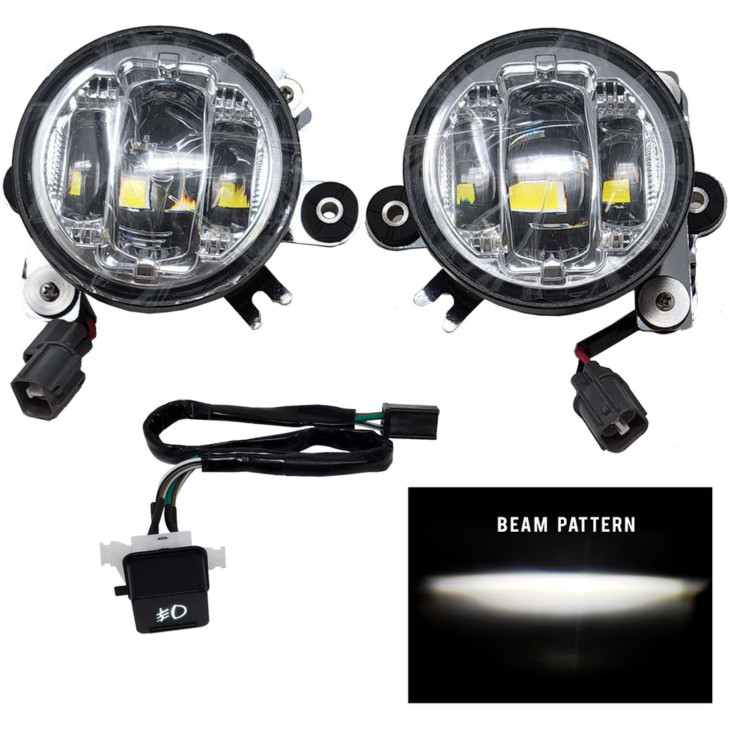 Led Fog Light Kit Chrome Hon