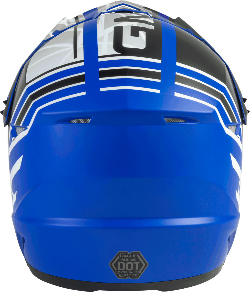 Mx 46 Off Road Mega Helmet Matte Blue/Black/White Xs