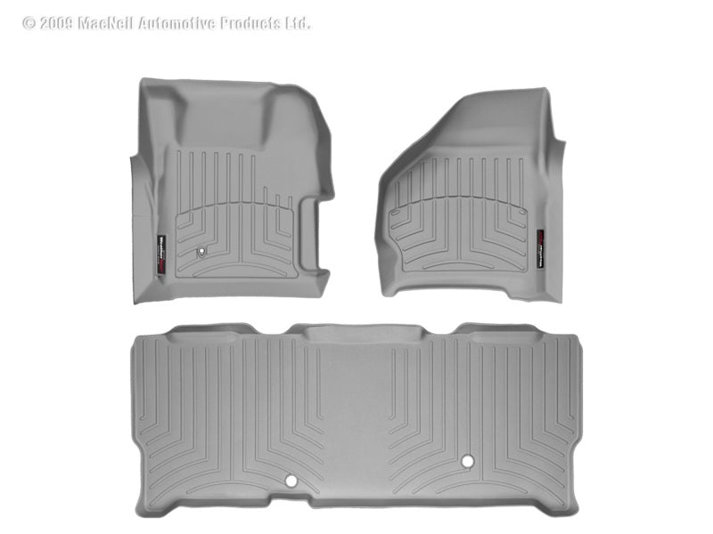 WeatherTech 99-07 Ford F250/F350/F450/F550 Front and Rear Floorliners - Grey